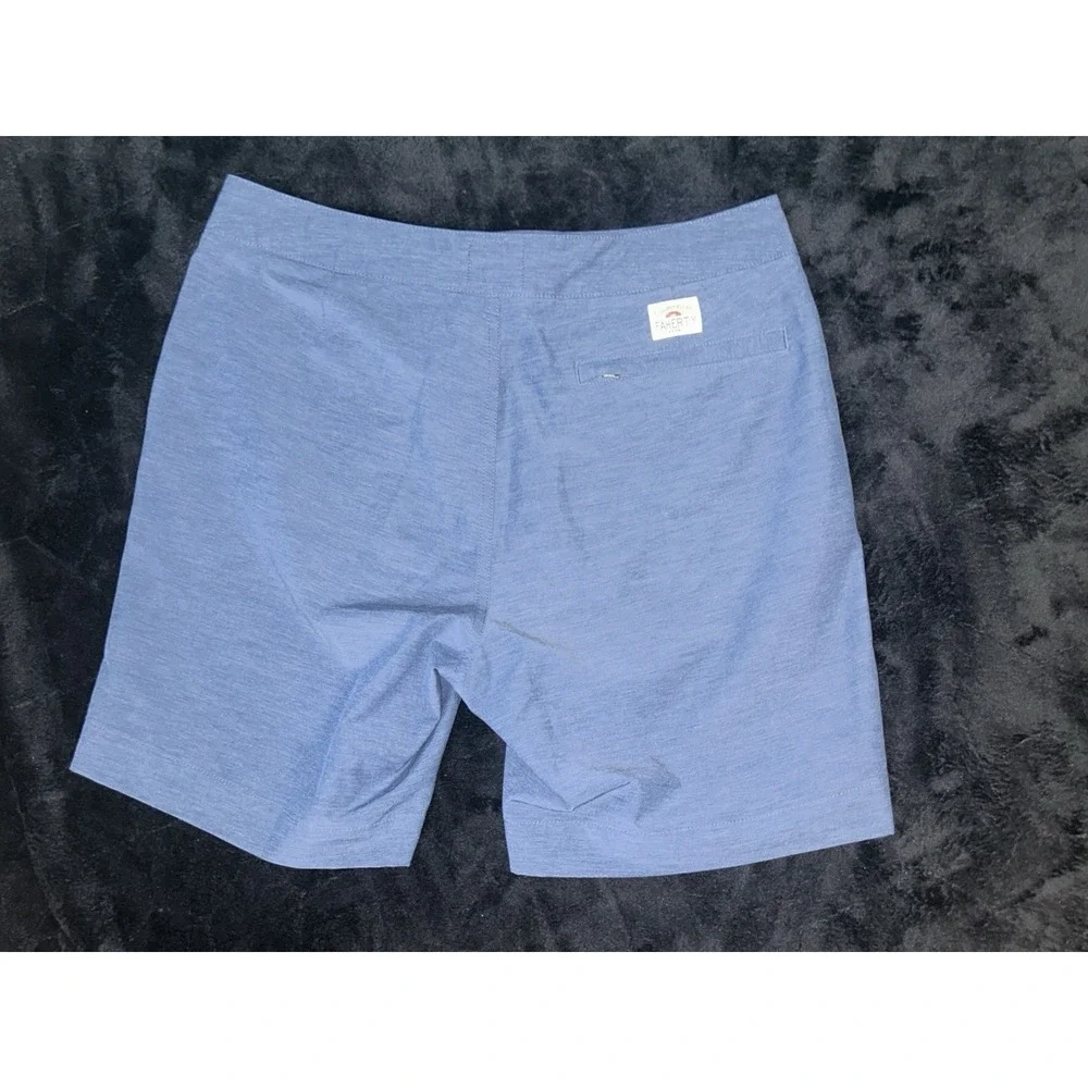 Faherty All Day Shorts Mens 31 Blue Performance Stretch Chino 7